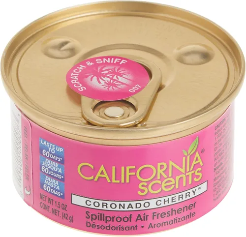 Miniatura 2 de Ambientador y neutralizador de olores en lata de California Scents, juego de 12 latas a prueba de derrames para el hogar y el automóvil, aroma a