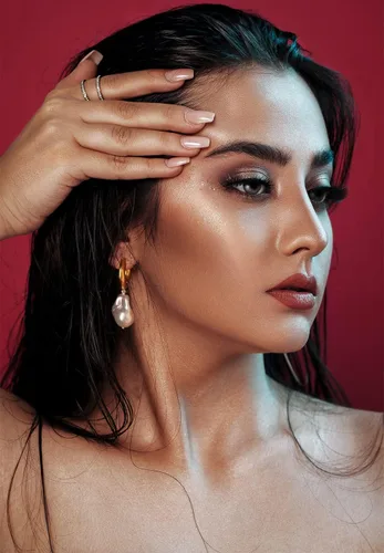 Miniatura 2 de Aretes colgantes de perlas chapados en oro de 14 quilates con perlas barrocas Aretes colgantes de perlas para mujer