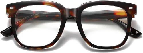 Miniatura 9 de Kimorn - Gafas de luz azul extragrandes para mujeres y hombres, anteojos para computadora con armazón cuadrado, antifatiga visual y protección UV