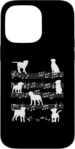 Miniatura 20 de iPhone 11 Músico Perro Jugando en Notas Musicales Amante de la Música Piano Case