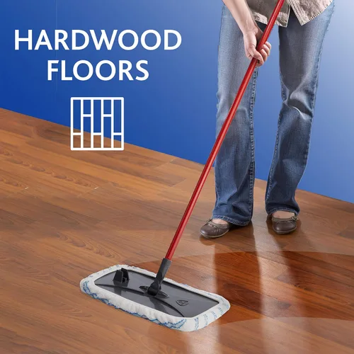 Miniatura 5 de O-cedar, Trapeador de microfibra para suelo de madera y más, repuesto