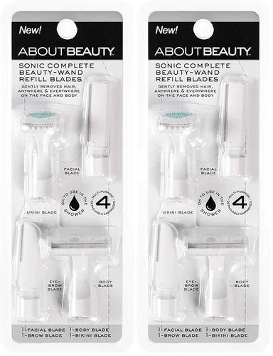 Miniatura 7 de About Face Sonic Beauty Wand - Removedor de vello facial eléctrico y moldeador de cejas, ideal para afeitar, exfoliar y dar forma a las cejas