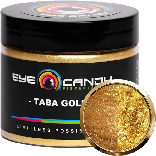 Miniatura 30 de Pigmentos Eye Candy Oro Mica en Polvo Premium - Kin Gold (25gr) - para Epoxi, Resina, Jabón, Pintura, Carpintería, Vaciado de Acrílico, Bombas