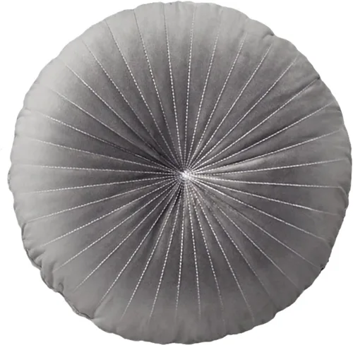 Miniatura 22 de HLOVME Cojín Redondo para Sofá de Terciopelo Cojín Decorativo Pequeño Color Sólido para Sala de Estar Cama Suelo 13.7", Beige