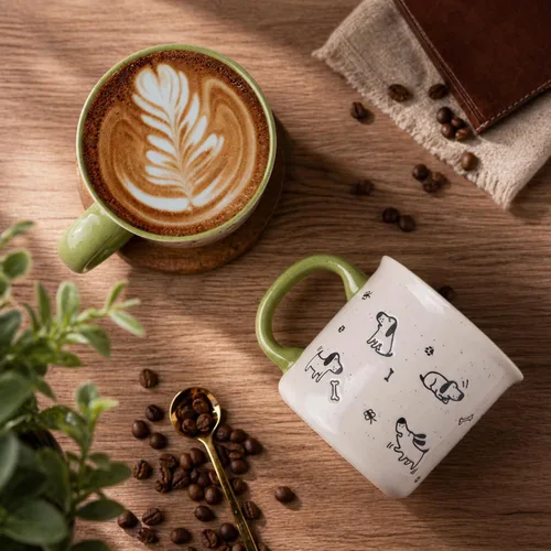 Miniatura 4 de AmorArc Juego de 2 tazas de café de cerámica grandes de 22 onzas, tazas de gran tamaño con mango grande para hombres, mujeres, papá, mamá, taza