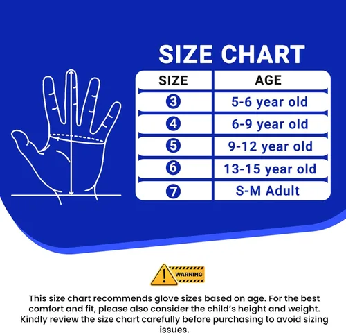 Miniatura 7 de Guantes de portero de fútbol para niños y jóvenes, guantes de portero de fútbol con palmas de agarre fuerte Azul/Blanco
