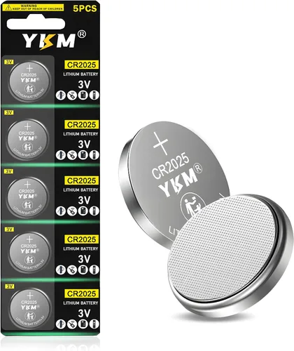 YKM Paquete de 5 baterías CR2025 DL2025 de litio de 3 V para el control remoto del coche 2025