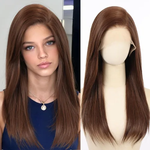 Miniatura 13 de testar 613 - Peluca de encaje frontal de 13 x 6, pelucas largas rubias para mujer, peluca de encaje transparente HD, peluca rubia platino, peluca