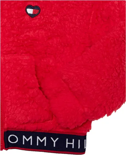 Miniatura 3 de Tommy Hilfiger Girl's Logo Sweatshirt, Fleece Hoodie With Full-zip Front & Pockets