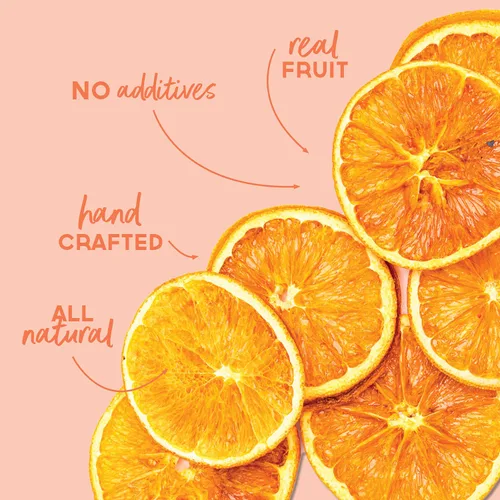 Miniatura 6 de Ruedas de Naranja Deshidratadas BlueHenry - 3 oz - 20 rodajas - Fruta Natural