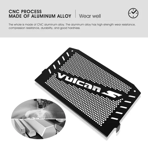 Miniatura 4 de Vulcan S 2024 - Protector de radiador para Vulcan S 2015-2024 Vulcan S SE 2017 compatible con Vulcan S Light Tourer/Cafe Light Tourer 2018 Vulcan S
