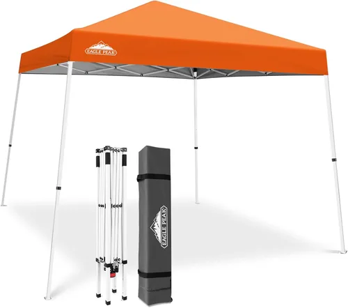 Miniatura 48 de Eagle Peak - Pérgola plegable (10.0 x 10.0 pies), patas inclinadas, de tela, para exteriores, fácil de montar, Negro