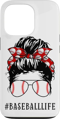 Miniatura 10 de Mom Messy Hair Bun Aviators Glasses Baseball Mother Life Case for iPhone 17