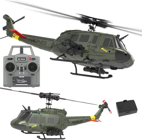 315MM C032 UH-1 Helicóptero de control remoto avión para adultos Expert 6CH RC Heli Helicóptero Mantener la altitud Motor sin