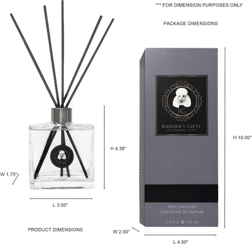 Miniatura 2 de Rainier's Gifts Juego de difusor de varillas (French Country Rose Garden) – Varillas difusoras de aceite perfumado – Ambientador de aromaterapia