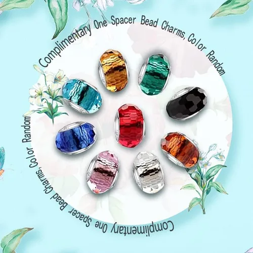 Miniatura 5 de HappyStar Abalorios para pulseras y collares, joyas europeas, plata de ley 925, cuentas colgantes para mujeres y niñas, regalos