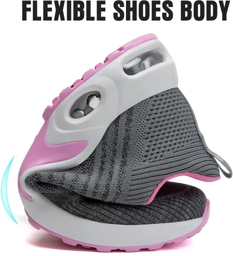 Miniatura 5 de Mishansha Women's Walking Shoes Lightweight Air Cushion Running Jogging Sneakers