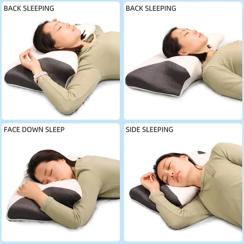 Miniatura 3 de Almohada cervical de espuma viscoelástica Almohada para dormir contra el dolor de cuello, almohada ergonómica reductora de presión para dormir