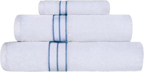 Miniatura 70 de Juego de toallas de baño de algodón turco ultra suave de Superior, juego de 2 piezas, toallas para la ducha, baño, artículos esenciales para el Latte