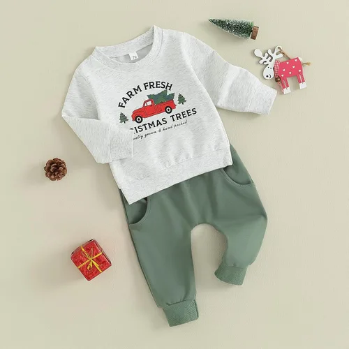 Miniatura 258 de Adobabirl Conjunto de sudadera y pantalones de Halloween para bebé, sudadera y pantalones con parche de calabaza para Halloween, otoño, ropa de bebé
