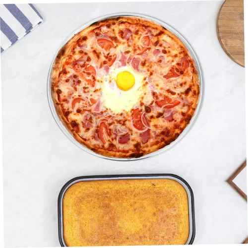 Miniatura 3 de Luxshiny Bandeja perforada multifuncional para pizza ventilada para distribución uniforme del calor para cocina casera y pizza casera