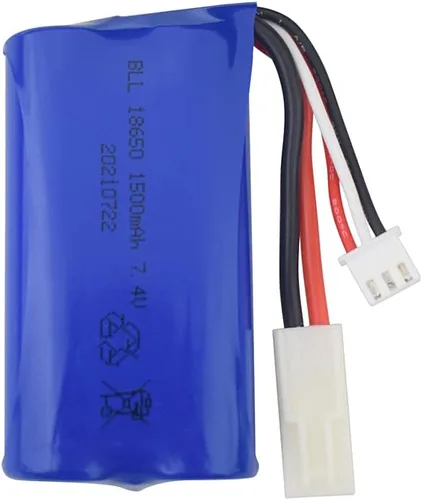 Miniatura 5 de sea jump Batería de litio de 2 piezas de 7.4 V 1500 mAh con cargador 2 en 1 para Feilun FT009 UDI009 DUI902 UDI002 AA102 RC barco de alta velocidad