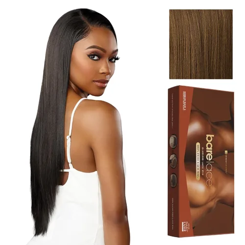Miniatura 11 de Peluca Sensationnel de encaje total - Unidad 1, mezcla de cabello humano, totalmente frontal, sin pegamento, sintética, con línea de cabello 1