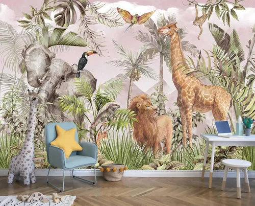 Miniatura 9 de Reyhui - Mural de pared con imagen de bosque y arroyo, papel tapiz grande con escena natural para dormitorio, sala de estar, fondo de TV, sofá