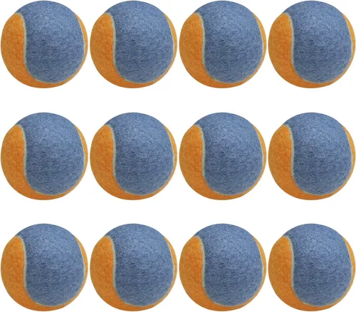 Miniatura 9 de URBEST Pelota de tenis, 12 paquetes de pelotas de tenis de entrenamiento, pelotas de práctica para jugadores novatos, pelotas de juego para perros