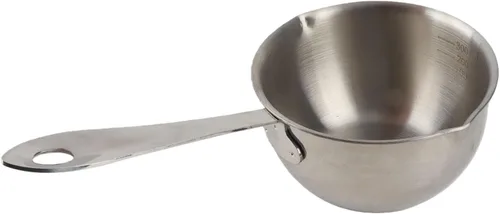 Calentador de mantequilla de acero inoxidable, olla calentadora de leche con boquillas de vertido, mini olla de fusión de chocolate para café, té y