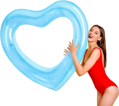 Miniatura 10 de ZHUYNXIR Tubo flotante de piscina con forma de corazón, diversión en el agua, juguetes de fiesta en la playa para niños, accesorios de diseño