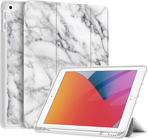 Miniatura 14 de Fintie SlimShell - Funda para iPad de 9ª/8ª/7ª generación (modelo 2021/2020/2019) de 10.2 pulgadas - [Soporte para lápices incorporado] Cubierta