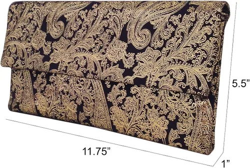 Miniatura 3 de JNB Paisley patrón de impresión embrague