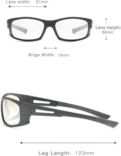 Miniatura 5 de Gafas de seguridad con lentes de lectura completa con lectores, gafas protectoras de lectura para hombres