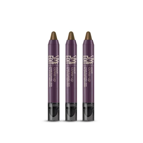 Miniatura 20 de Style Edit Barra de Retoque de Raíz para Cobertura de Cabello Gris y Marrón Oscuro, Color Temporal de Cabello, Bolígrafo de Esponja de Sombreado