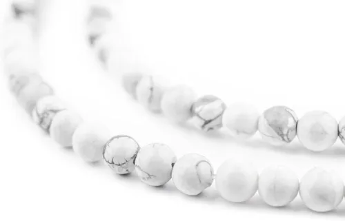 Miniatura 21 de The Bead Chest Cuentas de Jade Blanco Mate Redondas (8mm): Piedra Preciosa Orgánica Redonda Esférica de Energía con Poder de Sanación para Hacer