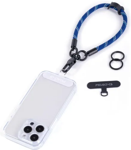 Miniatura 15 de 1 correa de muñeca para teléfono, 2 correas para teléfono, correa de muñeca para teléfono, llavero, llavero (negro)