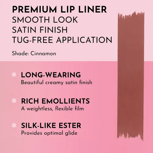 Miniatura 2 de Lawless Forget the Filler Definer Liner - Canela - Delineador de labios premium con ingredientes naturales para proporcionar un aspecto suave con un