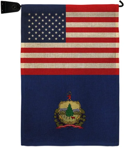 Miniatura 10 de US Vermont Garden Flag Americana States USA American Territories Republic Small Decorative Gift Yard House Banner Double-Sided Made In 13 X 18.5