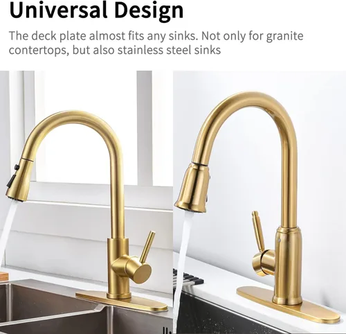 Miniatura 2 de Cubierta de orificio de fregadero de 10 pulgadas para baño o cocina, grifo mezclador de un solo agujero, placa de orificio sin usar, acabado dorado