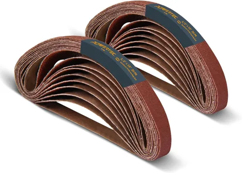 Miniatura 5 de POWERTEC 1/2 x 18 Pulgadas Cintas de Lijado, 40PK, Cinta de Lijado de Óxido de Aluminio de Grano 40 para Lijadora de Banda de Archivo de Aire
