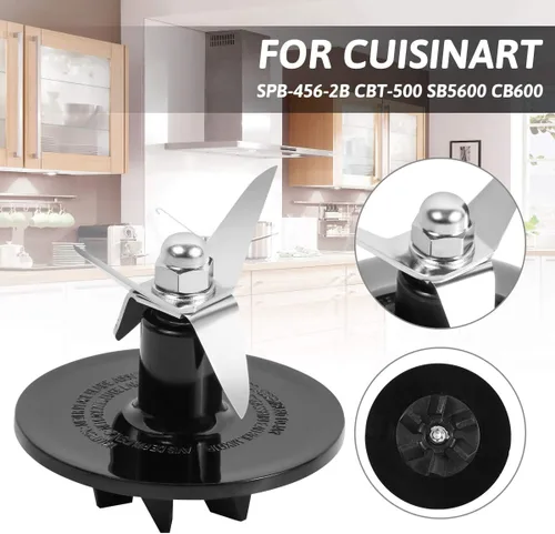 Miniatura 6 de Conjunto de corte de licuadora, piezas de repuesto de cuchilla de licuadora con junta para licuadoras Cuisinart CBT-500, SB5600, CB600, BFP-10CH