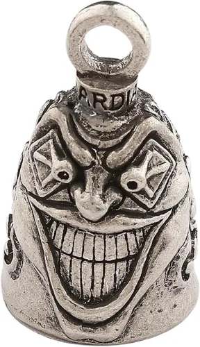 Miniatura 20 de Guardian Bell Campana de buena suerte con llavero y bolsa de regalo de terciopelo negro Campana de motocicleta Peltre sin plomo Hecho en Never