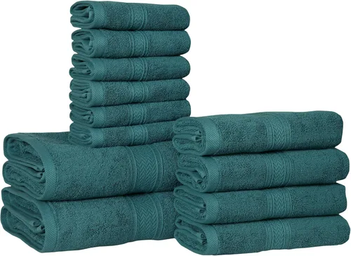 Miniatura 26 de HILLFAIR 600 GSM- 40 x 80 pulgadas- 100% algodón juego de 2 toallas de baño XXL extragrandes- suaves altamente absorbentes toallas de baño jumbo