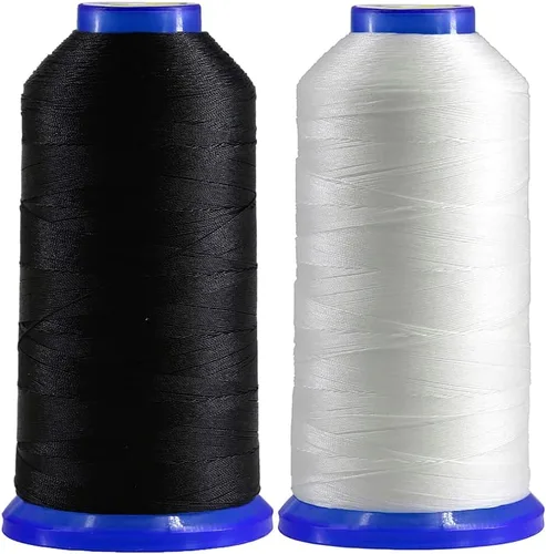 Miniatura 23 de Selric [1300 yardas/26 colores disponibles] Tex 90 Hilo de nailon unido para costura de cuero 280D/3 T90#92 Hilo de tapicería resistente para cuero