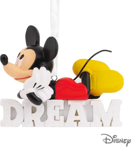 Miniatura 6 de Hallmark Disney Mickey Mouse Dream - Adorno navideño de resina (0002HCM9029)