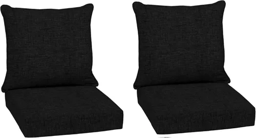 Miniatura 142 de Arden Outdoor Deep Seat Cushion Set, 24 x 24 pulgadas, Cojín para exteriores resistente al clima, a la lluvia y a la decoloración para silla, sofá