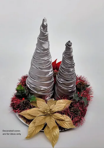 Miniatura 4 de AllStellar Juego de 3 conos de papel macé con fondo abierto de 17.87 x 5 pulgadas (extra grande), para proyectos de arte de bricolaje, manualidades