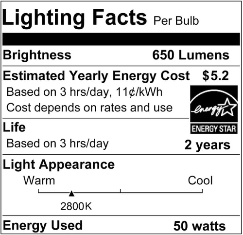 Miniatura 8 de Vinaco Luz de inundación PAR30 de 50 W, paquete de 6 unidades de alto brillo 650LM PAR30 halógeno de cuello largo regulable, inundación PAR30L de 50