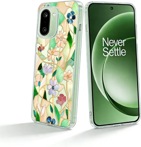 Miniatura 23 de Unov Funda compatible con OnePlus 15R 5G transparente con diseño de TPU suave absorción de golpes, diseño delgado en relieve, cubierta trasera great